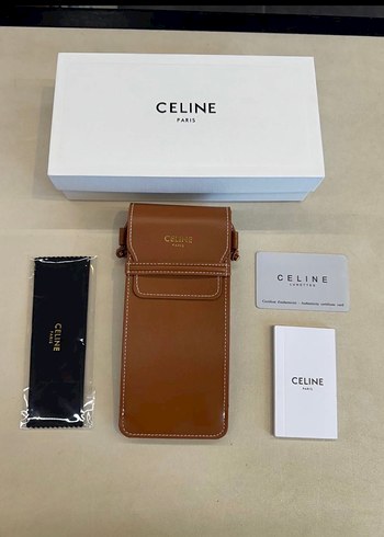 Celine Oval Gold Güneş Gözlüğü Seti - Görsel 6