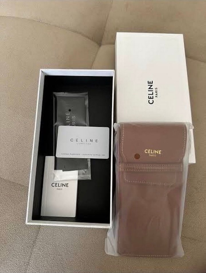 Celine Oval Gold Güneş Gözlüğü Seti - Görsel 5
