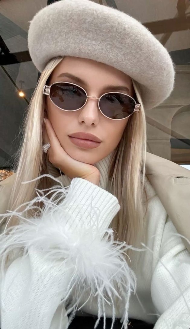 Celine Oval Gold Güneş Gözlüğü Seti - Görsel 2