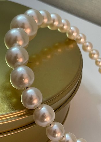 Accessorize İnci Boncuklu Beyaz Taç / incili