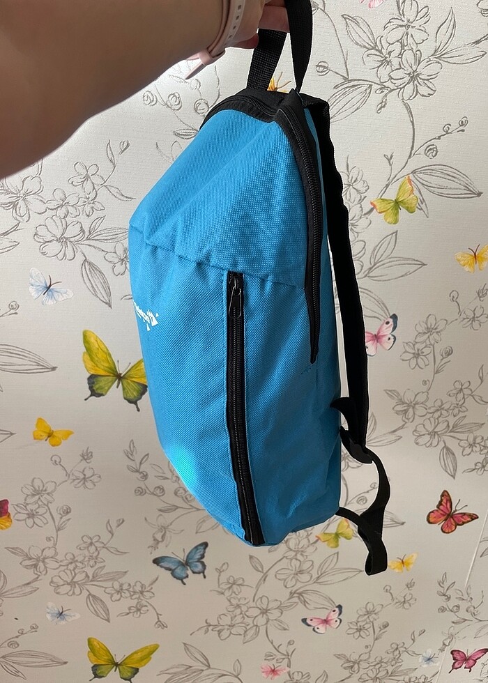 Mavi turkuaz sırt / okul / spor çantası , çanta - Görsel 2