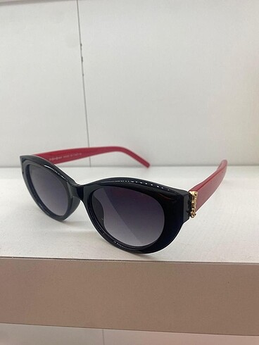 YSL | Cat Eye Siyah Çerçeve Kırmızı Kulp
