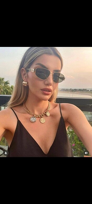 Celine Kahverengi / Siyah Gold Çerçeve Güneş Gözlüğü
