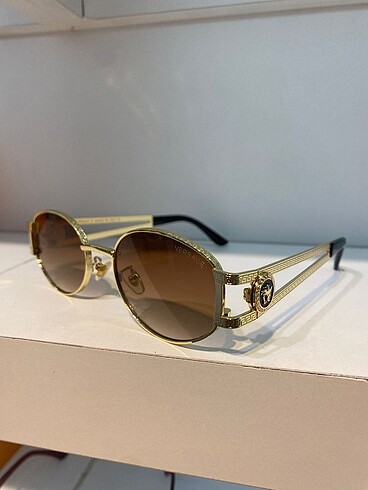 Versace Oval Kahverengi Güneş Gözlüğü