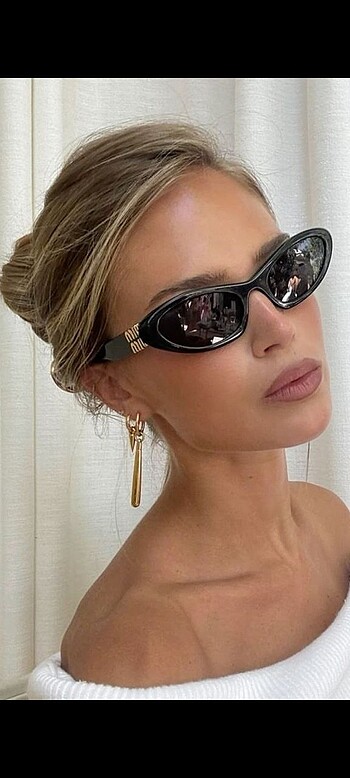 Miu Miu MiuMiu | Siyah Vintage Cat Eye Güneş Gözlüğü