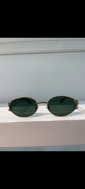 Versace Versace | Oval Siyah Gold Güneş Gözlüğü
