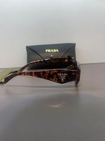 Beden kahverengi Renk Prada | Milano Kahverengi Leopar Güneş Gözlüğü