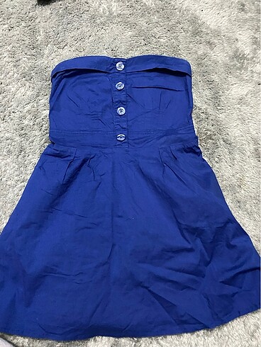 Straplez mini elbise