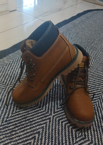 Erkek Kahverengi Deri Bağcıklı Bot - Görsel 5