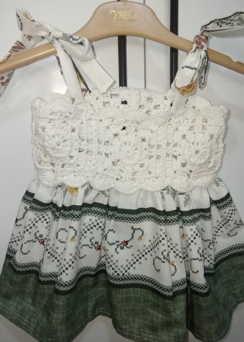 Zara Kız Çocuk Dantel Detaylı Bohem Elbise