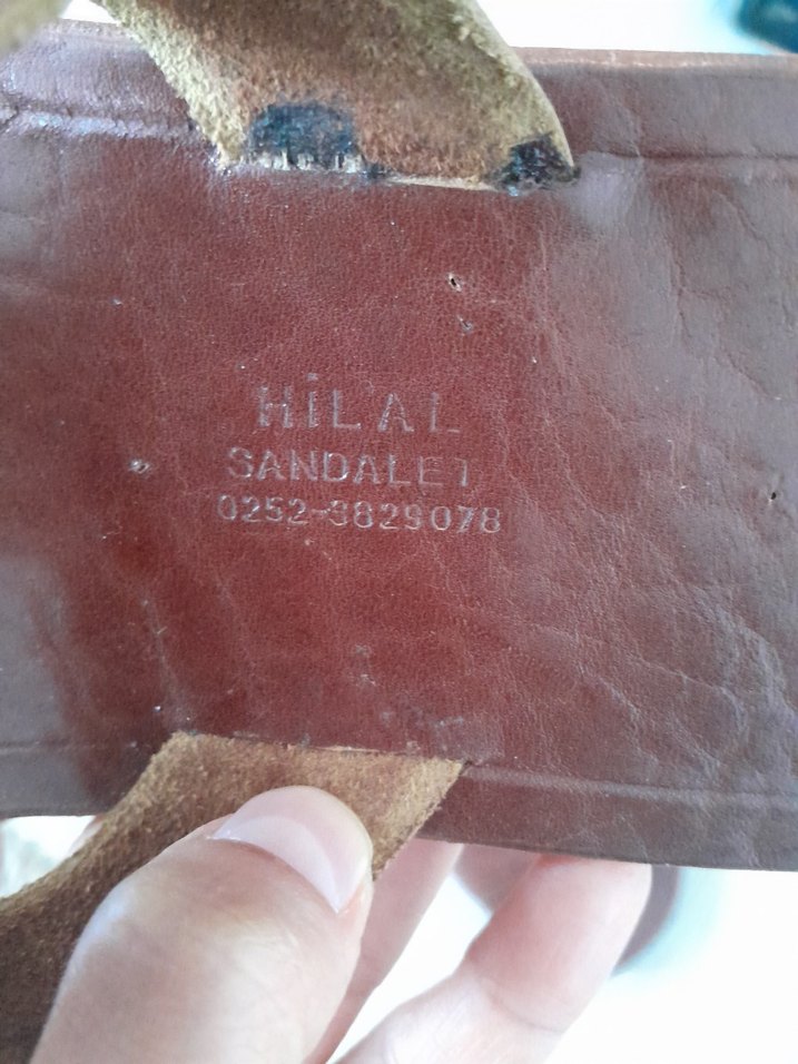 Kahverengi Deri Erkek Sandalet - Görsel 5