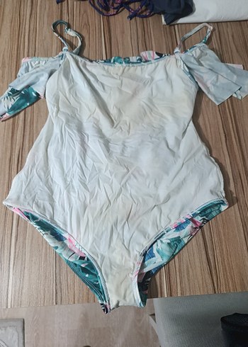 Bohem Tarzı Çok Renkli Drapeli Mayo - Görsel 3