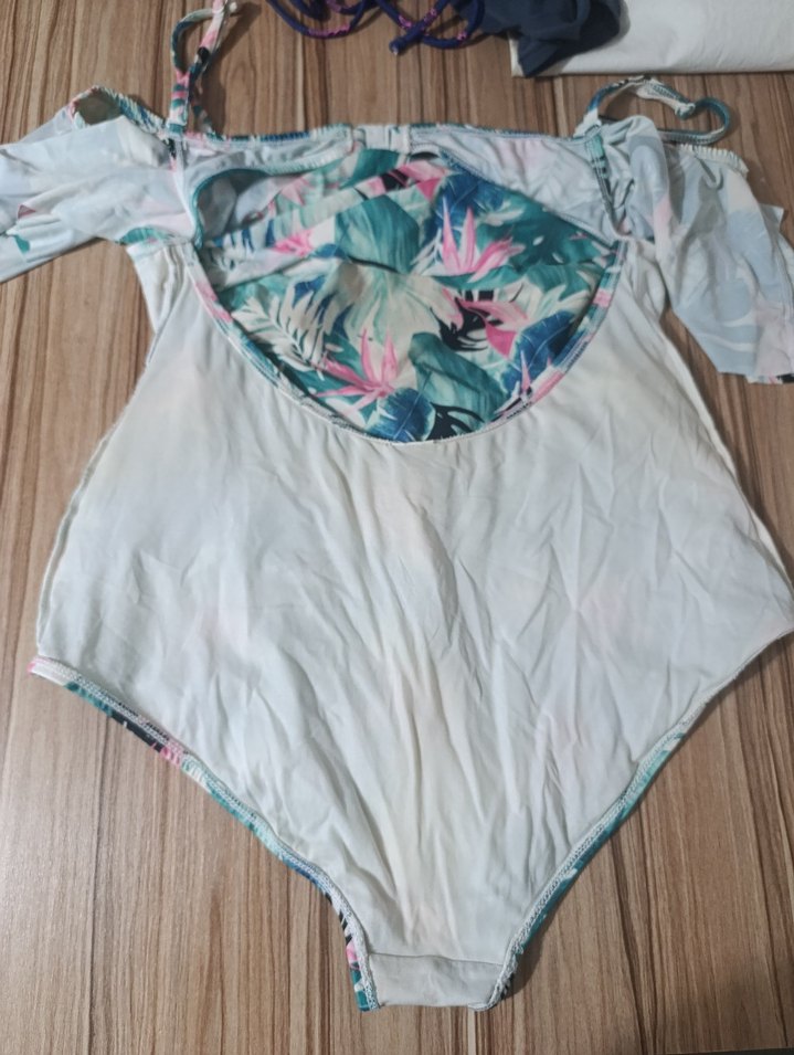 Bohem Tarzı Çok Renkli Drapeli Mayo - Görsel 4