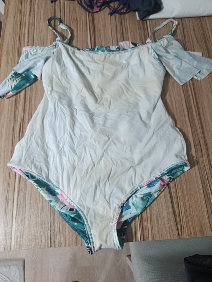 Bohem Tarzı Çok Renkli Drapeli Mayo - Görsel 3