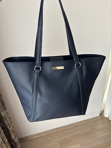 Tommy Hilfiger Lacivert Tote Omuz Çantası