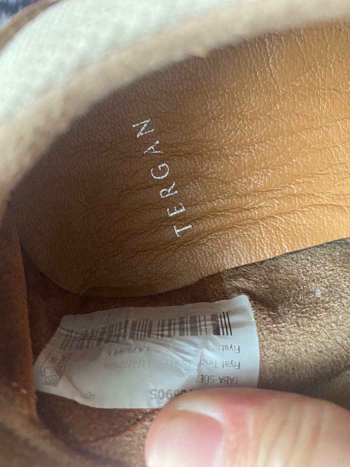 Orjinal deri tergan sneaker - Görsel 5