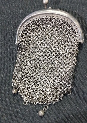 VİNTAGE GÜMÜŞ PARA KESESİ - Görsel 7