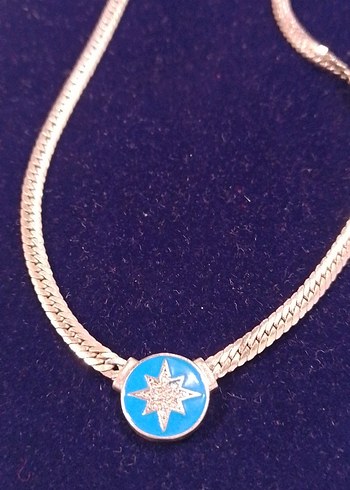 Uzun Zincirli Bohem Gri Yılan Desenli Kolye - Görsel 3