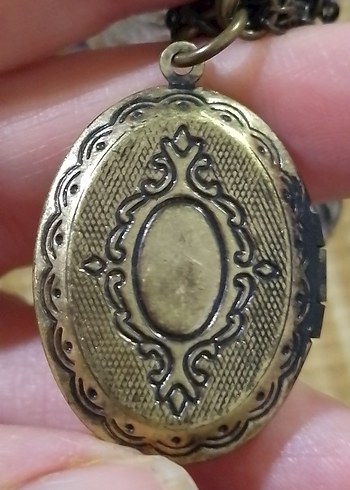 American Vintage İnci İşlemeli Vintage Kolye