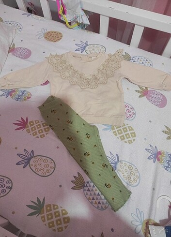 LCW kız bebek alt üst takım