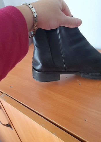 39 Beden siyah Renk Siyah Deri Kadın Topuklu Bot
