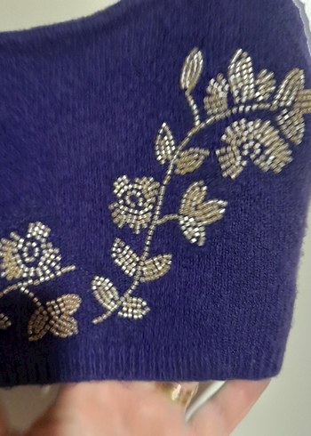 Mor Nakışlı Mini Bohem Bralet tiriko - Görsel 2