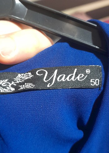 Mavi Uzun Kollu Drapeli Uzun Elbise - Görsel 6