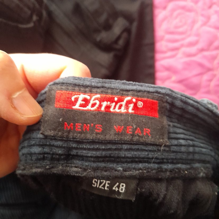 Erkek Mavi Kot Pantolon, Bol Kesim, Kemerli - Görsel 5