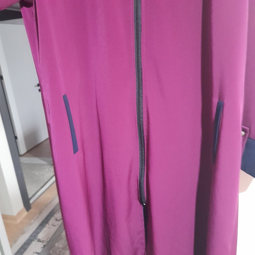 Mor Fermuarlı Uzun - Görsel 2