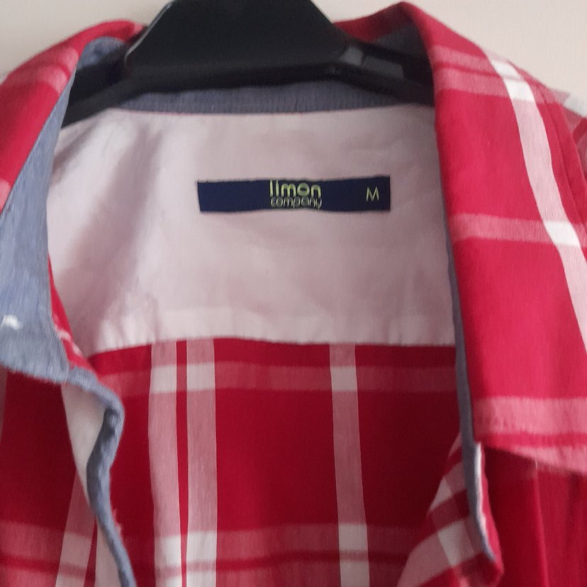 Kırmızı Ekose Desenli Uzun Kollu Erkek Gömlek - Görsel 3