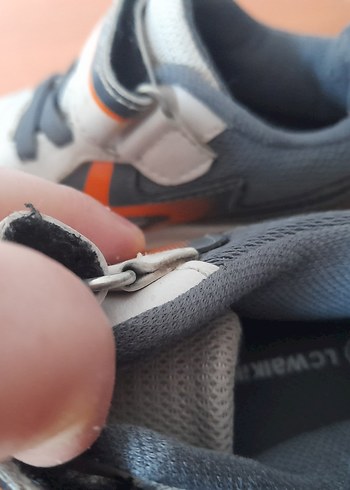 Gri Erkek Çocuk Spor Ayakkabı Velcro - Görsel 4