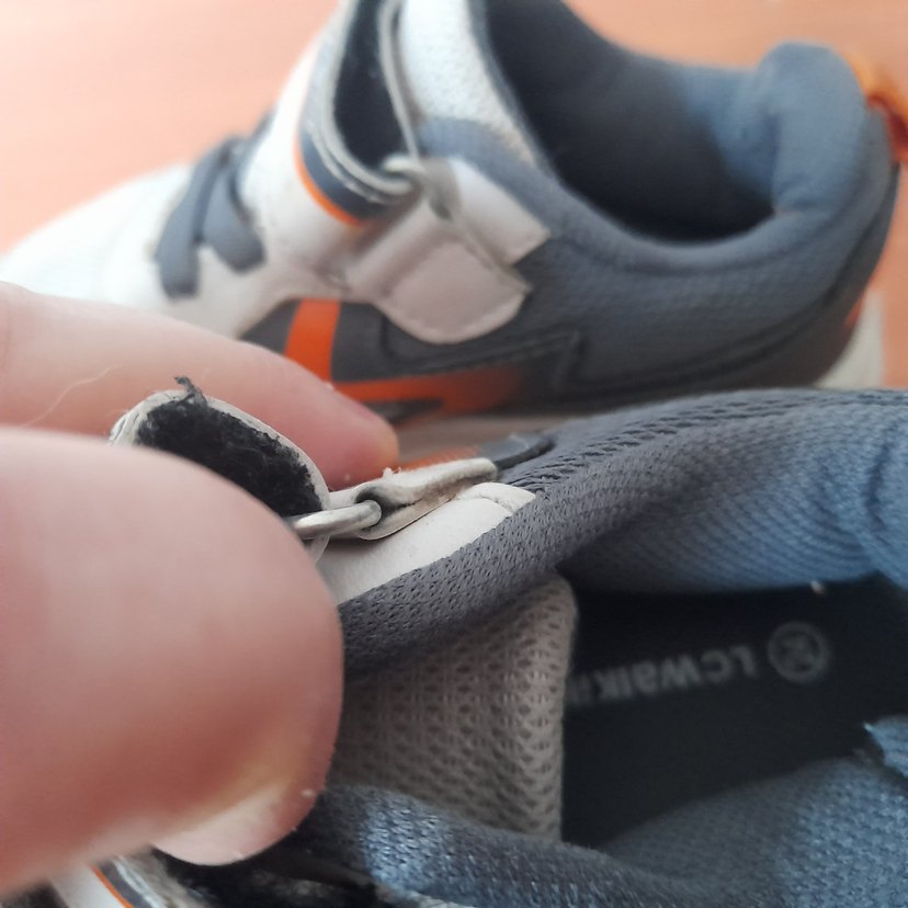 Gri Erkek Çocuk Spor Ayakkabı Velcro - Görsel 4