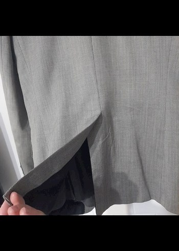 Gri Erkek Ofis Takım Elbise Ceketi - Görsel 4