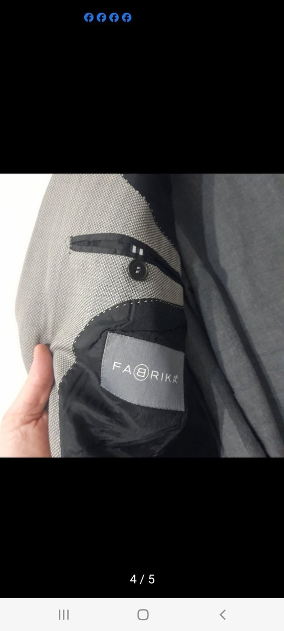 Gri Erkek Ofis Takım Elbise Ceketi - Görsel 3