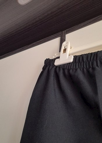 Kadın Siyah Midi Kumaş Pantolon - Görsel 5