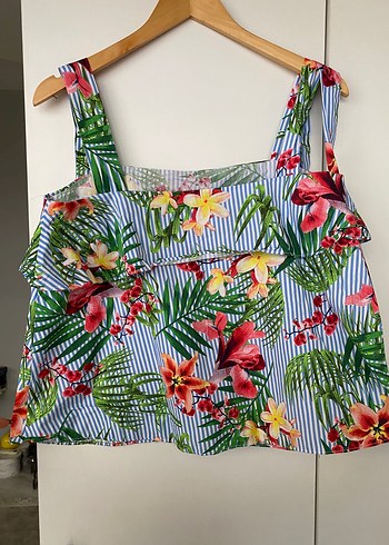 Çiçek Desenli Bohem Bluz - Görsel 2