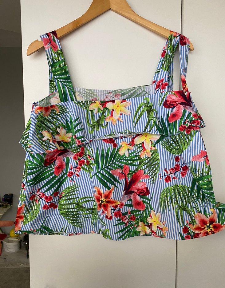 Çiçek Desenli  Bohem Bluz - Görsel 2