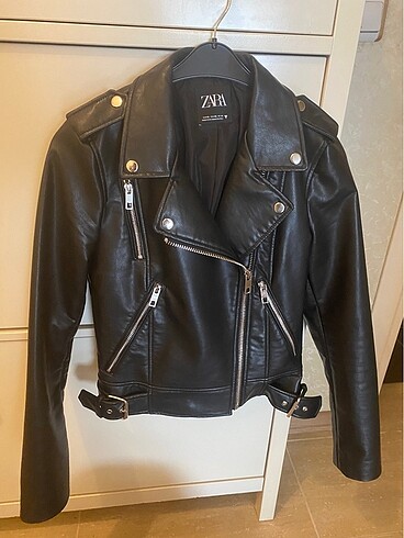 ZARA Suni Deri Biker Ceket