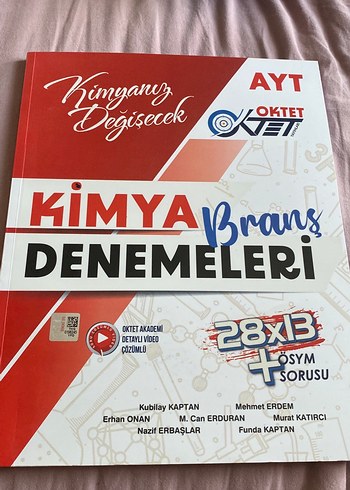 Kimya Branş Denemeleri AYT - Oktet