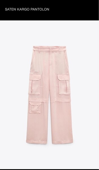 Zara Saten Kargo Pantolon