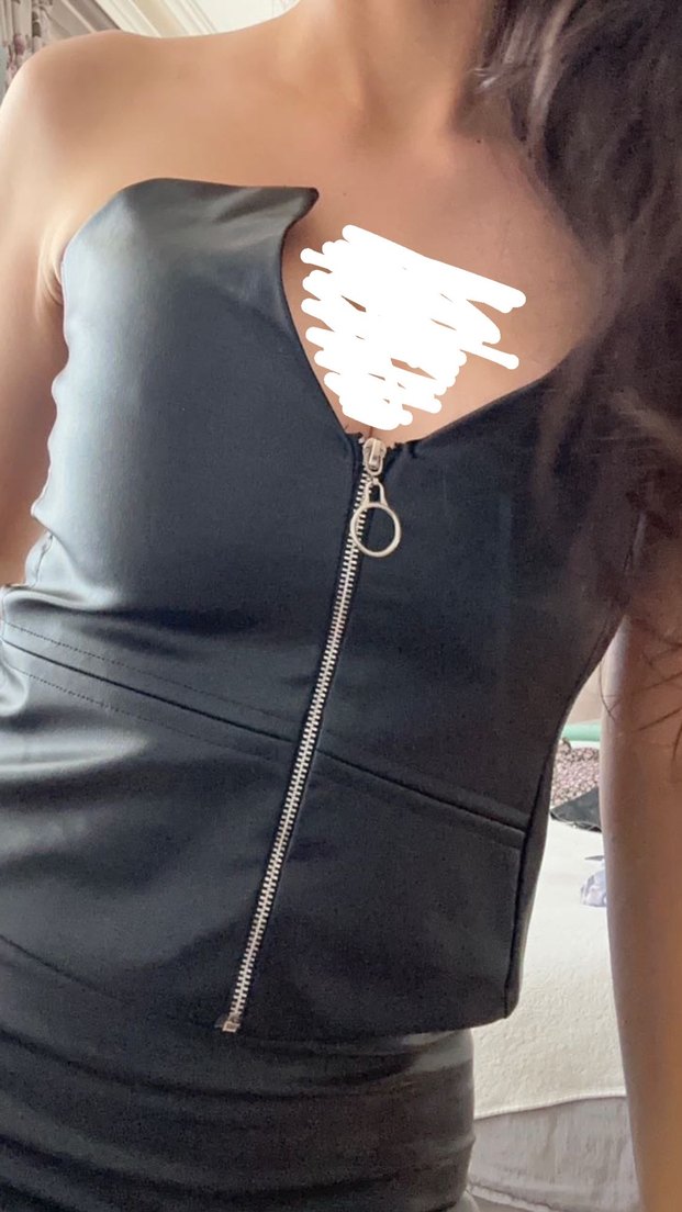 DERİ FERMUARLI KORSE - Görsel 2