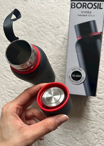 Borosil Hydra Siyah Termos 500 ml - Görsel 4
