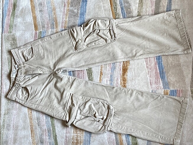 Pull and Bear Kargo Geniş Paça Pantolon