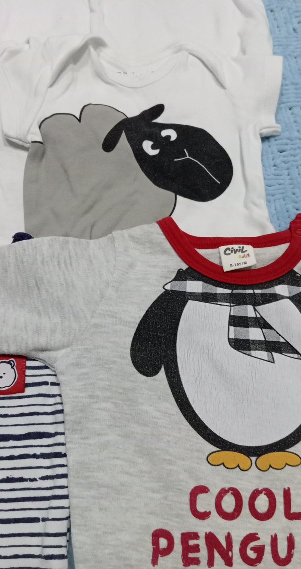 Bebek Erkek zıbın seti toplu - Görsel 4