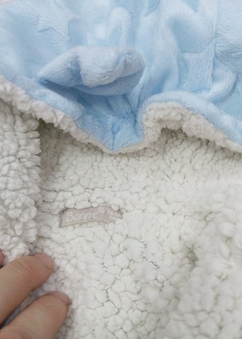 Mavi Kürklü Bebek Kar Tulumu kışlık - Görsel 2