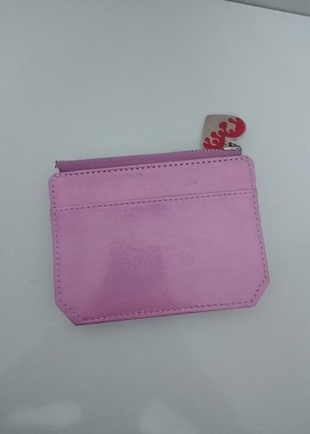Beden pembe Renk Simli Pembe Kalpli Kadın Cüzdan