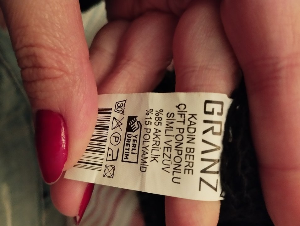 Kürk Detaylı Siyah Kadın Bere - Görsel 2