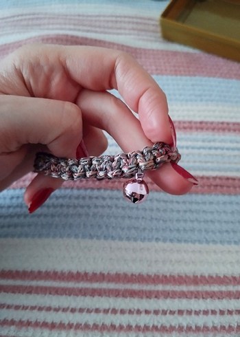 Renkli Boncuklu Bohem Kedi Tasması - Görsel 2