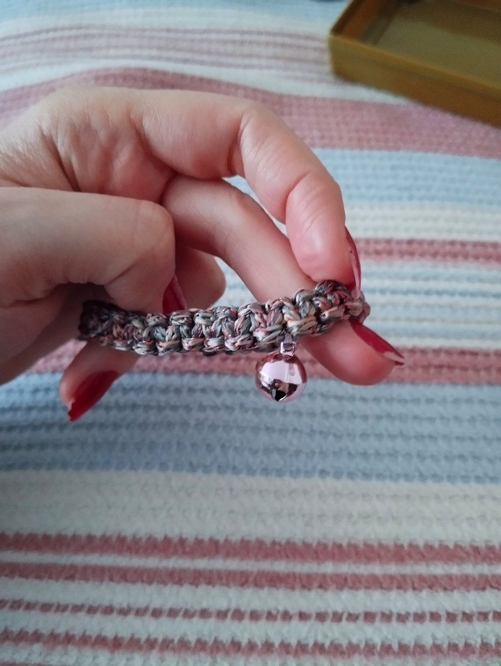 Renkli Boncuklu Bohem Kedi Tasması - Görsel 2