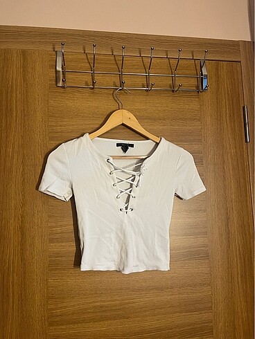 Forever 21 forever 21 dekolte bağcıklı üst